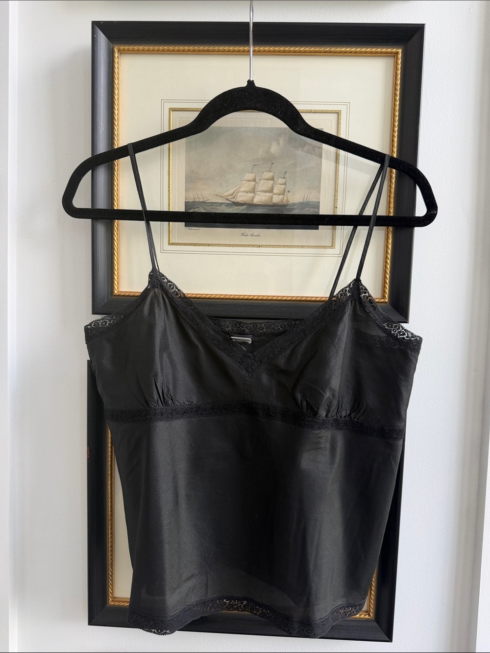 Dosa Black Silk Tank Top size 2 / M